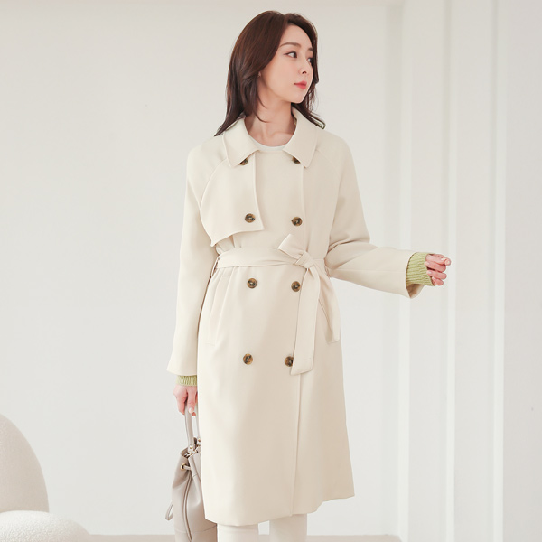 Daily loose fit Pastel Trench Coat(spring)
