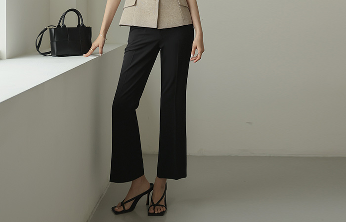 Wrinkle Free Summer Perfect Boot-Cut Slacks