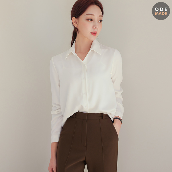 Modern Basic Collar Shirt Blouse