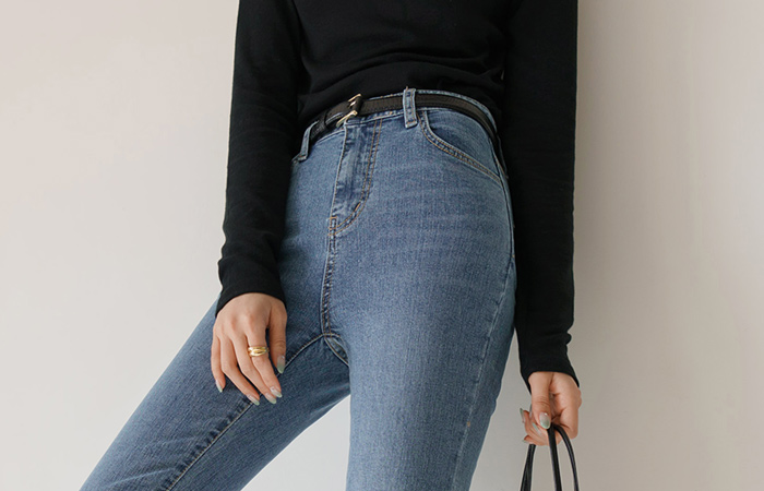 Tight Trendy Mood Boot-Cut Denim Pants