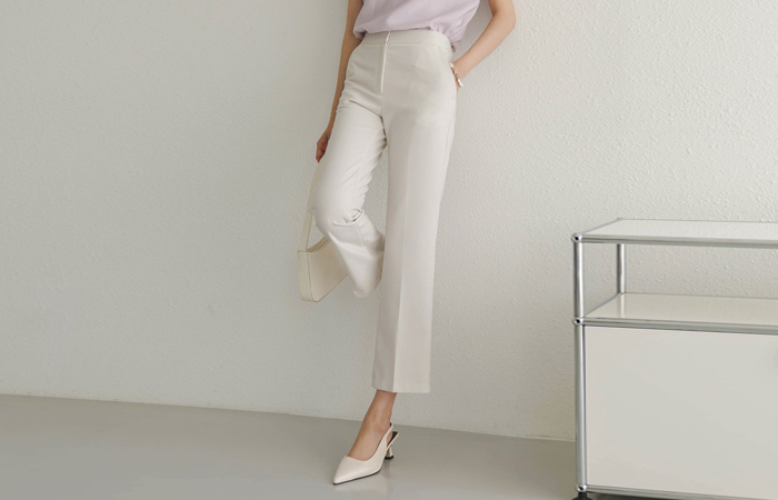 Classic Summer Half High-waist Span SlacksⅡ