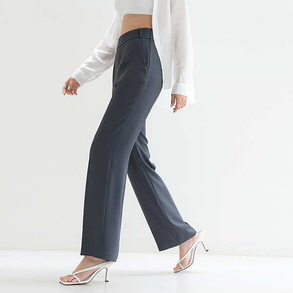 [O:neul] Creamy and Soft, Wide Slacks