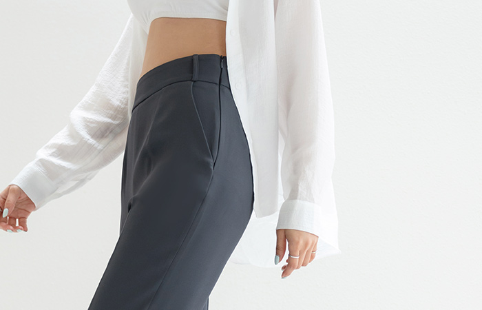 [O:neul] Creamy and Soft, Wide Slacks