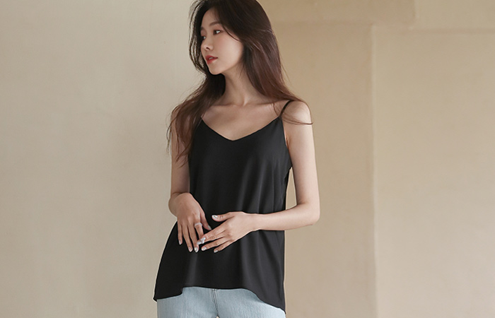 slender Summer Sleeveless Blouse