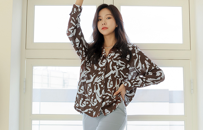 Double Pocket Patterns Point Blouse