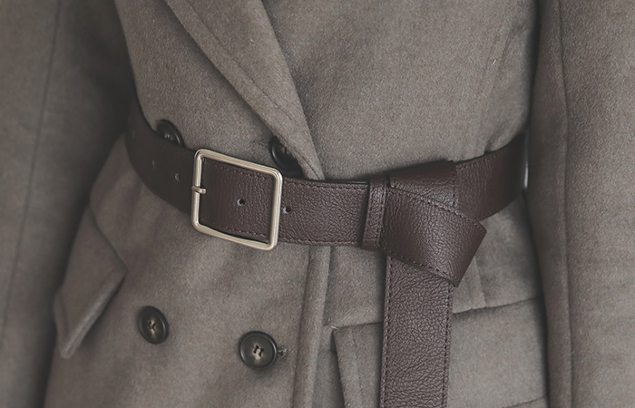 Square Buckle Long Belt