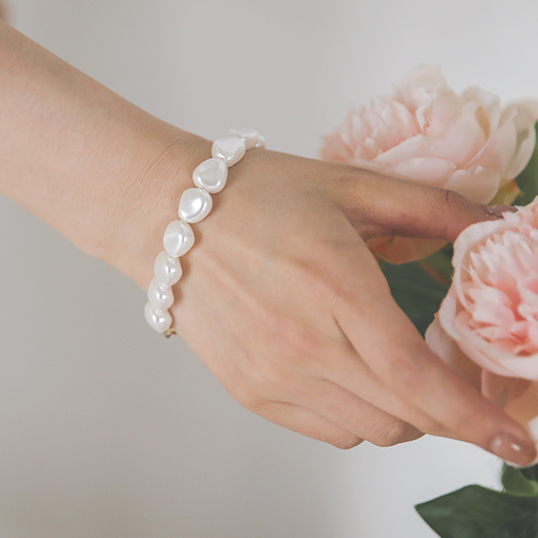 White Stone Bracelet