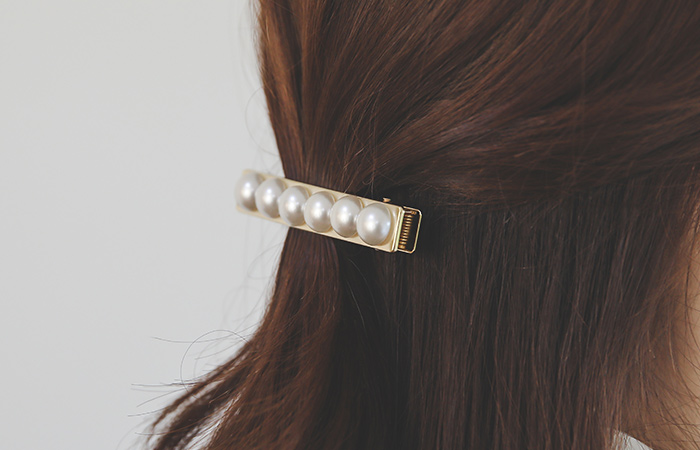 Gold-Stick Pearl Hairpin