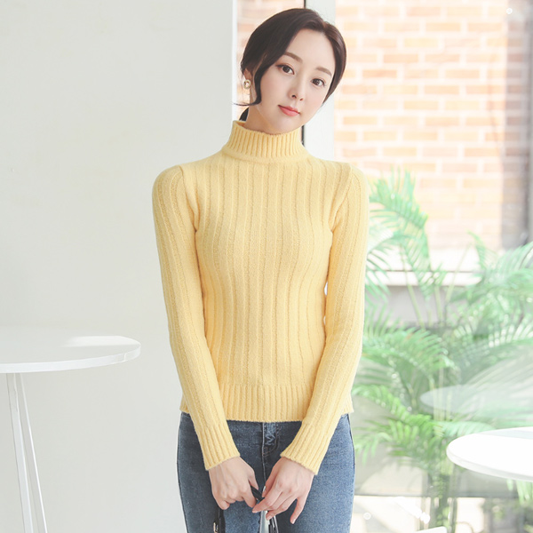 Daily Bold Corduroy Turtleneck Knit