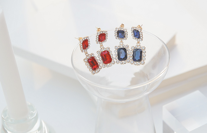 Princess Bold Cubic Drop Earring