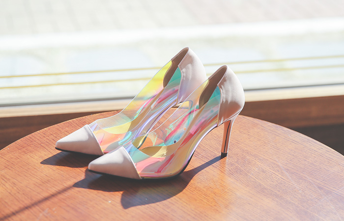 Hologram glass Stiletto Heels