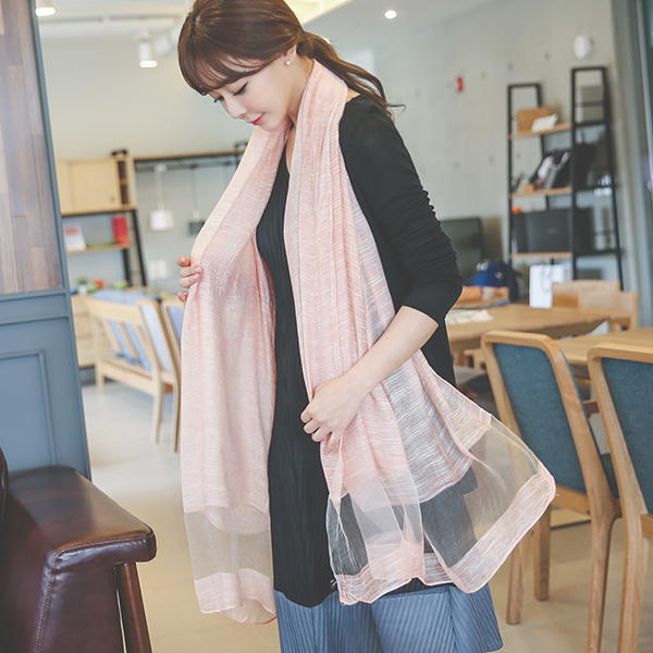 Mash See-through look Long Scarf
