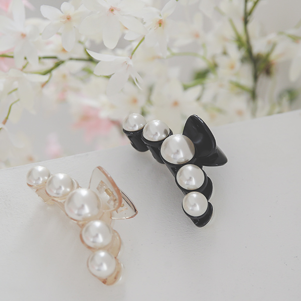 Blod Pearl large Hair Clip