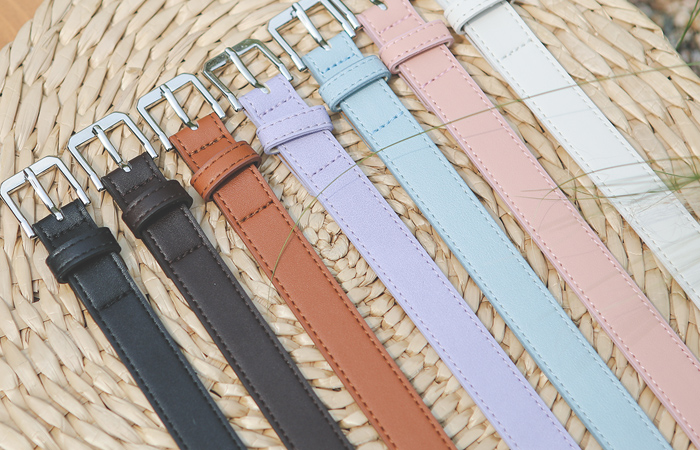 Silver Square Basic Color Belt