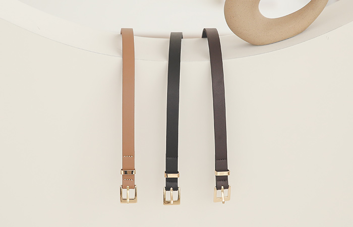 코어 Gold Classic Slim Belt