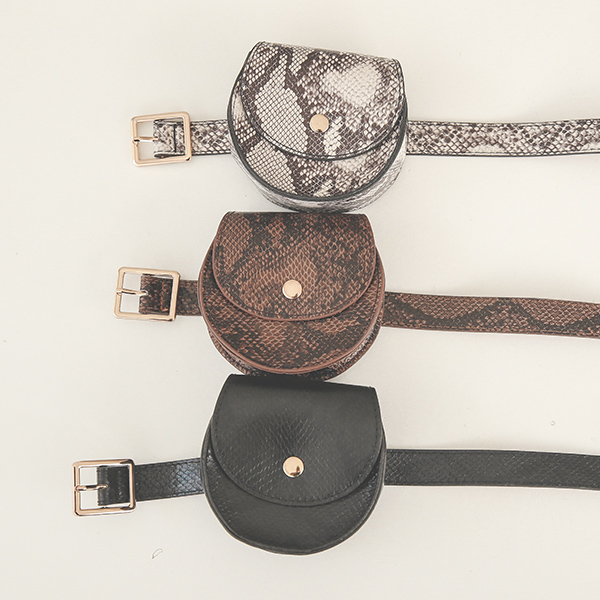 Python Pattern Chic Mini bag Belt