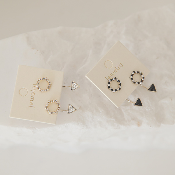 Triangle Cubic Point Earring