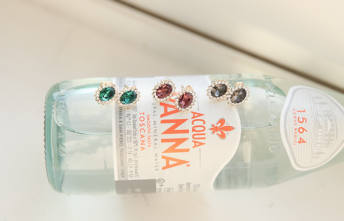 Shine clear Cubic Earring