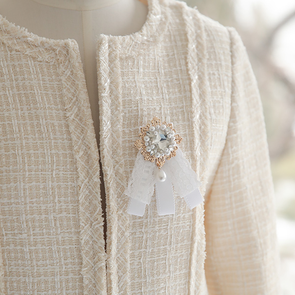 Elegance Cubic Lace Brooch