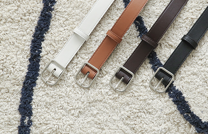 Unbalance Matte Square Buckle Belt