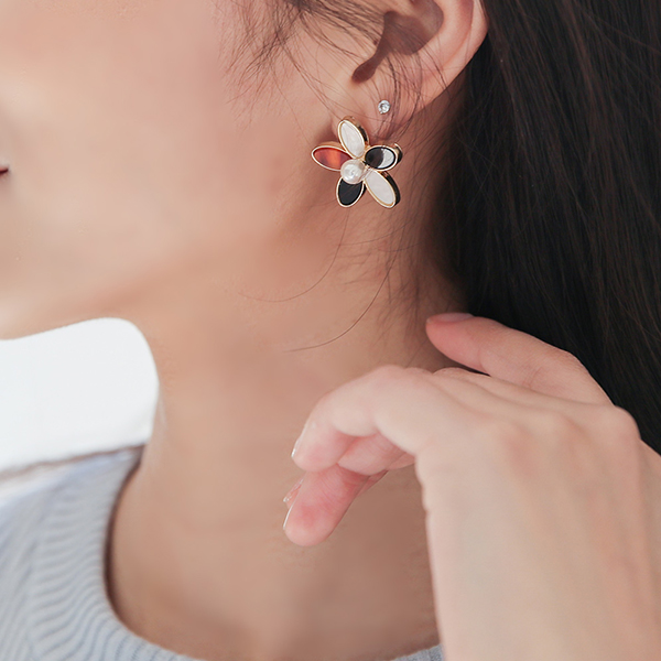 Color Shell Pearl Earring
