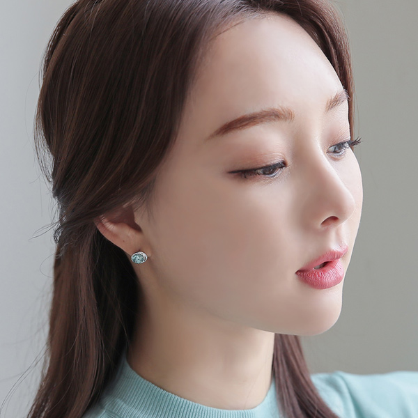 Mini Cubic&Ring Earring(3SET)
