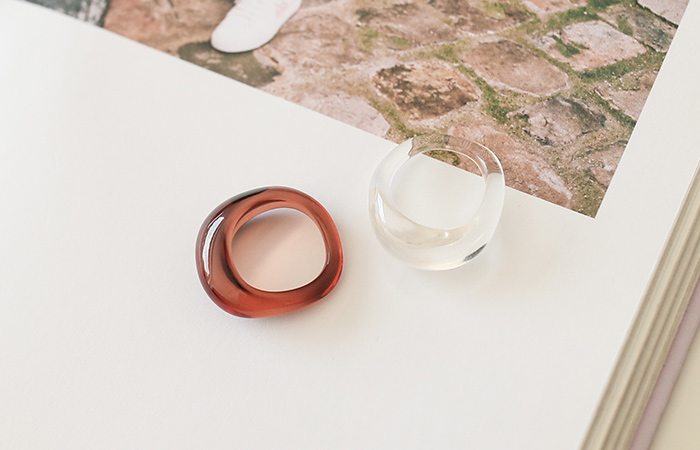 Formica Mable&Transparent Bold Ring