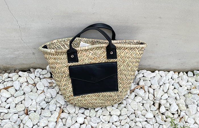 Rattan Pouch Shopper Bag