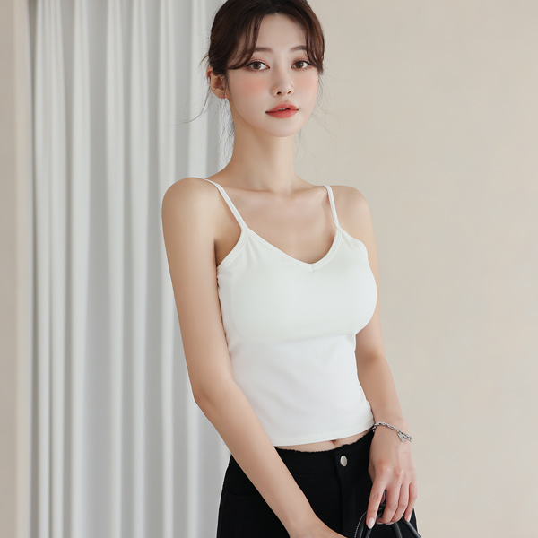 Cotton ULine Cap Tank-Top