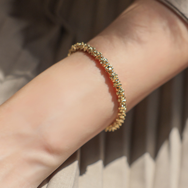 Antique Gold Bolt bangle