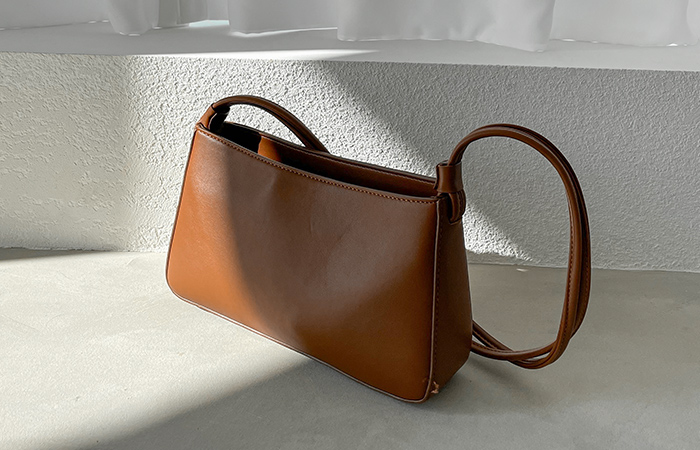 Soft Leather Two-Strap Shoulder Bag