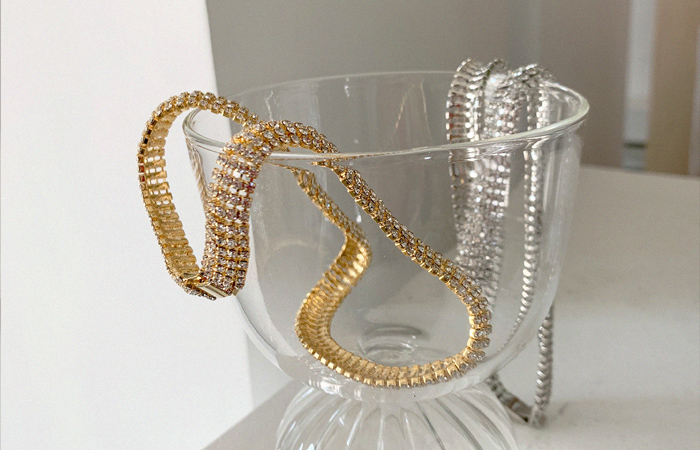 Snake Cubic Chain Necklace