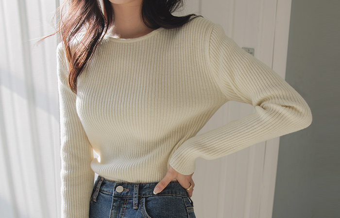 sweet Lovely Color Wool Corduroy Knit