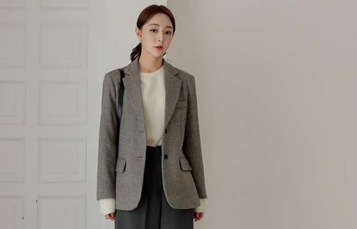 Bokashi Two button Wool Jacket