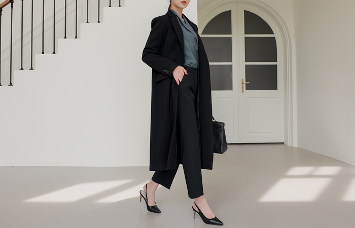 Classic One-Button overfit Long Jacket