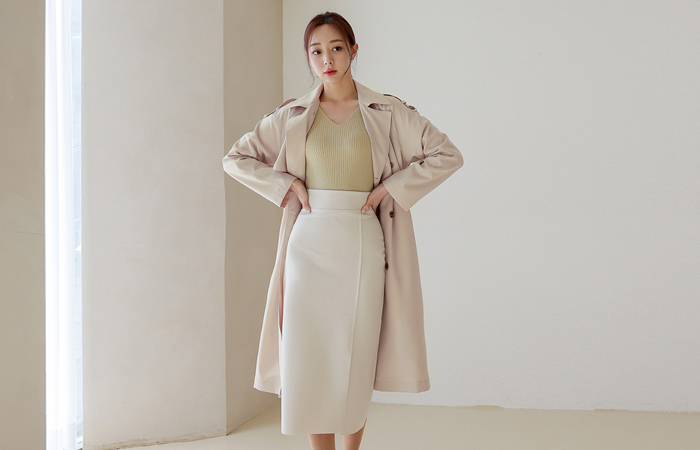 Pastel Spring Trench Coat