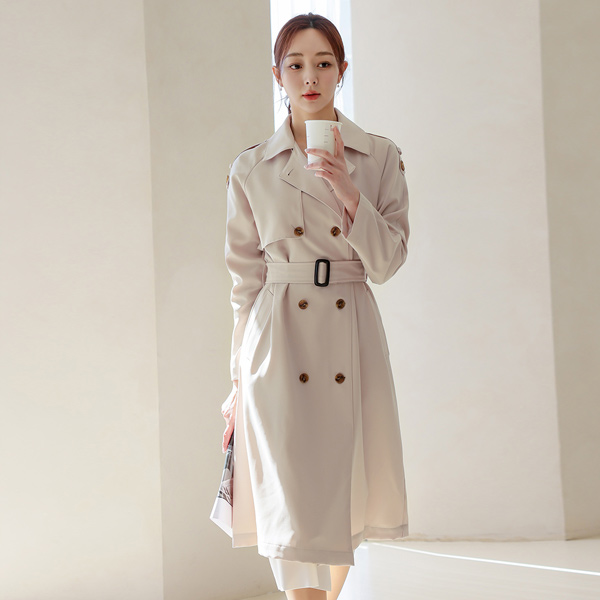 Pastel Spring Trench Coat