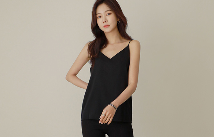 ODE Soft Color Skily Sleeveless shirts Blouse