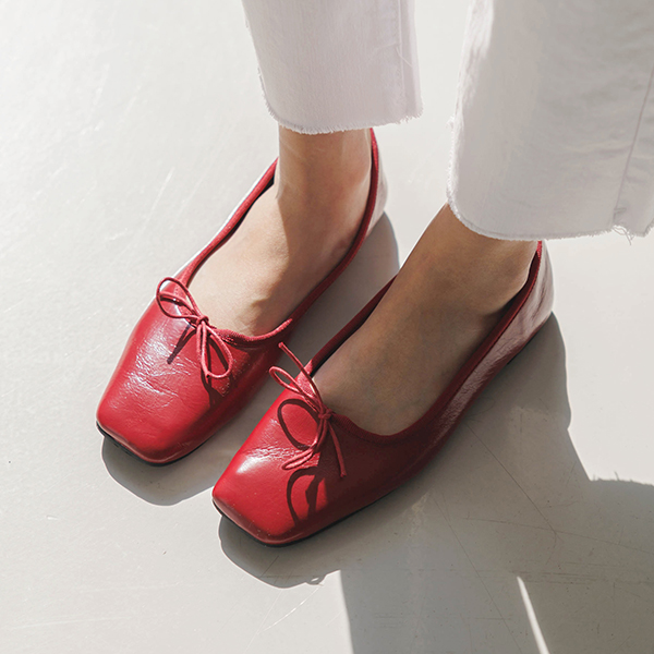 Jenny Square Ribbon Flat shoes