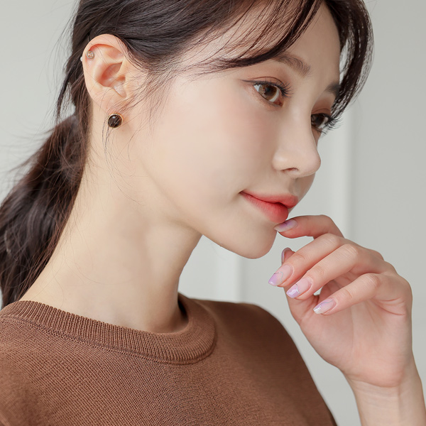 Mable Precious Stone Mini Earring