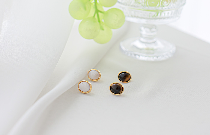 Mable Precious Stone Mini Earring