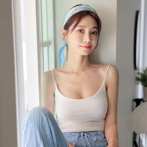 honey layered Cap Banding Cropped Top