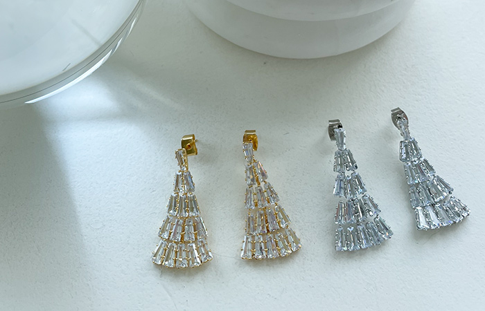 Luxury Shining Tree Point Earring