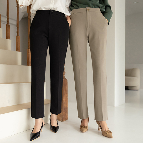 Length repair NO! Slim Slim Fit Mochi Slacks (Cropped/No Breakver)