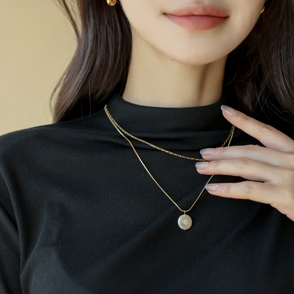 Pearl Point layered Necklace