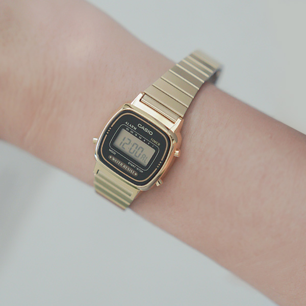 Casio Gold Metal Clock