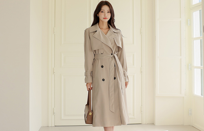 Double-button Trench Coat