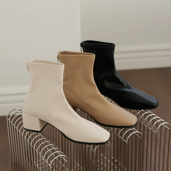 Basic Glossy&Matt Ankle boots