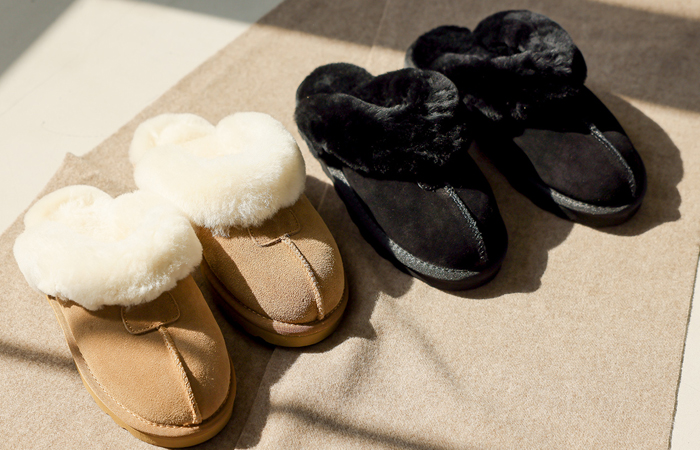 Real Cowhide Ugg Slippers