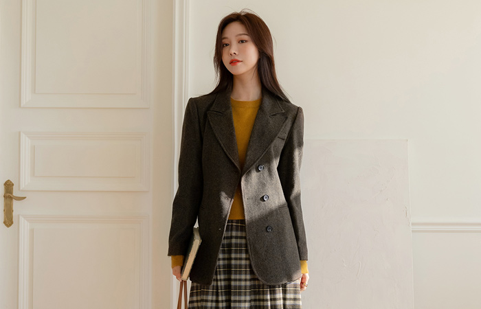 Awesome Side Button 보카 Wool Jacket